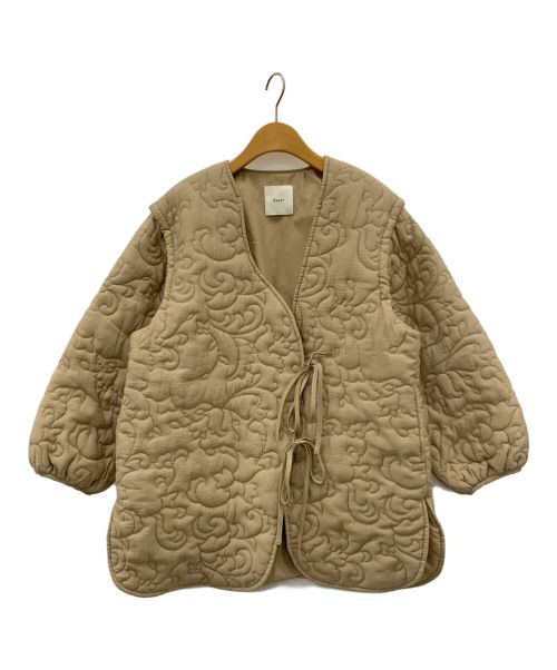 Eaphi（エフィ）Eaphi (エフィ) leaf pattern 2way quilting coat ベージュ サイズ:Fの古着・服飾アイテム