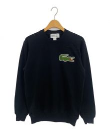 LACOSTE×COMME des GARCONS SHIRT（ラコステ×コムデギャルソンシャツ）の古着「クルーネックスウェット」｜ブラック