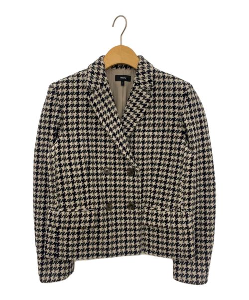 theory（セオリー）theory (セオリー) Pattern Tweed Square DB JKTの古着・服飾アイテム