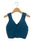 AURALEE（オーラリー）の古着「WOOL BABY CAMEL BRUSHED YARN KNIT CAMISOLE」｜ブルー