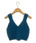 AURALEE (オーラリー) WOOL BABY CAMEL BRUSHED YARN KNIT CAMISOLE ブルー サイズ:1：10000円