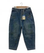 Liberaidersリベレイダース）の古着「DENIM PAINTER SARROUEL PANTS」｜ブルー