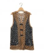 TODAYFULトゥデイフル）の古着「Embroidery Middle Vest」｜ブラック