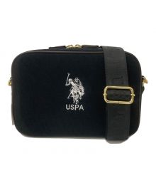 U.S POLO ASSN（ユーエスポロアッスン）の古着「ロゴ刺繍 クロスボディショルダーバッグ」｜ブラック