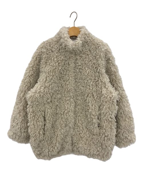 CLANE（クラネ）CLANE (クラネ) 田中みな実 (タナカミナミ) CURL FUR SHORT COAT ベージュ サイズ:1の古着・服飾アイテム