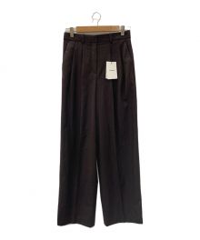 theory（セオリー）の古着「Sleek Flannel DBL Pleat Pant N」｜ブラウン