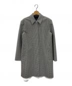 theoryセオリー）の古着「Tailor Check CL Car Coat B」｜ブラック×ホワイト