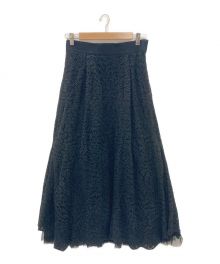 HAVEL studio（ハーヴェル スタジオ）の古着「CLRCLE LACE SKIRT」｜ブラック