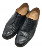 SANDERSサンダース）の古着「Officer Shoe Polishin Leather/オフィサーシューズポリッシンレザー　」｜ブラック