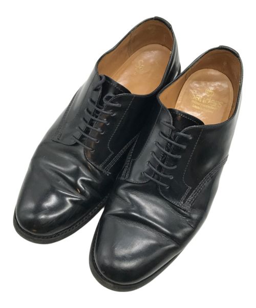 SANDERS（サンダース）SANDERS (サンダース) Officer Shoe Polishin Leather/オフィサーシューズポリッシンレザー　 ブラック サイズ:8 1/2の古着・服飾アイテム