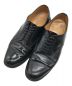 SANDERS（サンダース）の古着「Officer Shoe Polishin Leather/オフィサーシューズポリッシンレザー　」｜ブラック