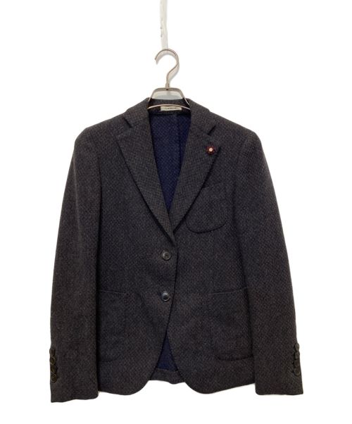 LARDINI（ラルディーニ）LARDINI (ラルディーニ) ウールテーラードジャケット ネイビー サイズ:40の古着・服飾アイテム