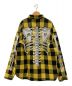 MAYO（メイヨー）の古着「BONES Embroidery Check Shirt」｜イエロー