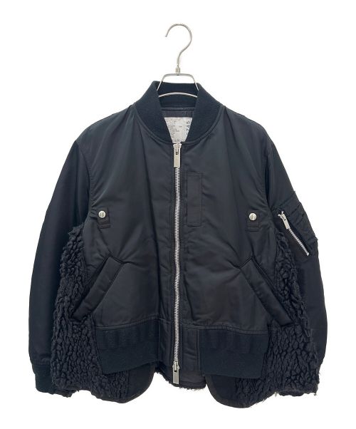 sacai（サカイ）sacai (サカイ) 21AW Nylon Twill Mix Blouson ブラック サイズ:2の古着・服飾アイテム