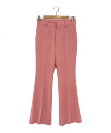 H BEAUTY&YOUTH（エイチ ビューティー&ユース）の古着「GEORGETTE FLARE PANTS」｜ピンク