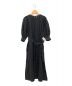 HYKE（ハイク）の古着「LINEN BALLOON SLEEVE MAXI DRESS」｜ブラック