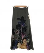 Ameriアメリ）の古着「MEDI ROENTGEN FLOWER PLEATS SKIRT」｜オリーブ