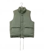 AURALEEオーラリー）の古着「LIGHT FINX POLYESTER DOWN VEST」｜黄緑