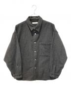 ROTOLロトル）の古着「SNAP BUTTON SHIRT MELTON」｜グレー