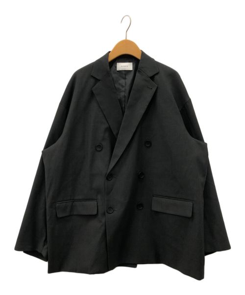 soerte（ソエルテ）soerte (ソエルテ) Oversized double-breasted jacket グレー サイズ:1の古着・服飾アイテム