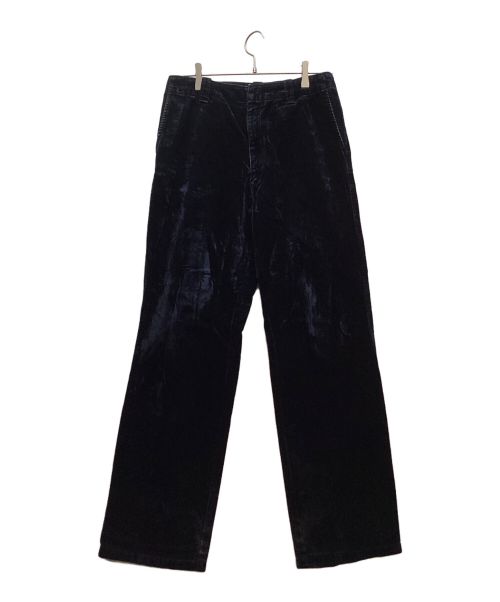 Acne studios（アクネ ストゥディオス）Acne studios (アクネ ストゥディオス) Flocked Denim Trousers ネイビー サイズ:44の古着・服飾アイテム