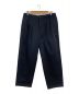 TapWater（タップウォーター）の古着「Cotton Chino Tuck Trousers」｜ネイビー