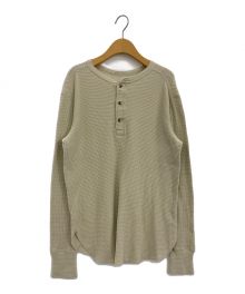 GOOD GRIEF!（グッドグリーフ）の古着「HENLEY NECK THERMAL TOP」｜ナチュラル