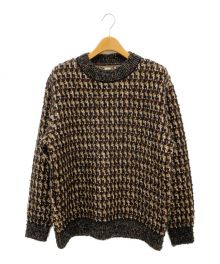 HEUGN（ユーゲン）の古着「Brendan Mix Knit」｜ブラック×ブラウン