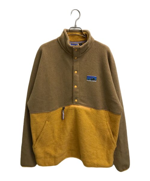 Patagonia（パタゴニア）Patagonia (パタゴニア) ナチュラル・ブレンド・スナップT・プルオーバー キャメル×イエロー サイズ:L 未使用品の古着・服飾アイテム