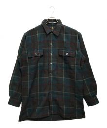 RRL（ダブルアールエル）の古着「ウールネルシャツ」｜グリーン