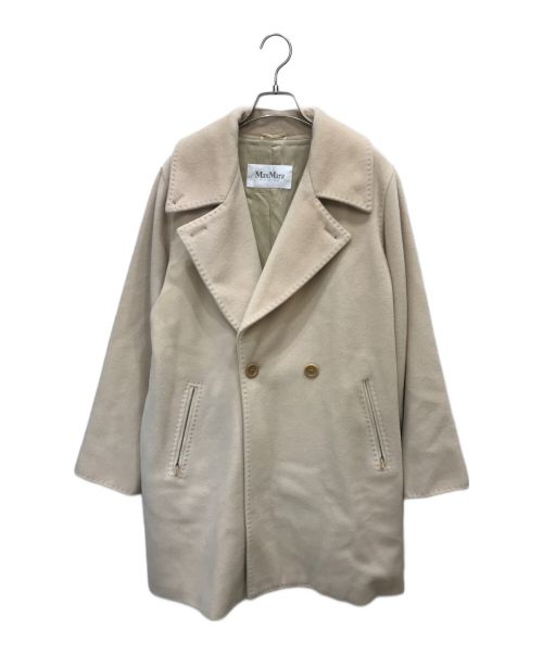 MaxMara（マックスマーラ）MaxMara (マックスマーラ) カシミヤ混ダブルコート ベージュ サイズ:40の古着・服飾アイテム