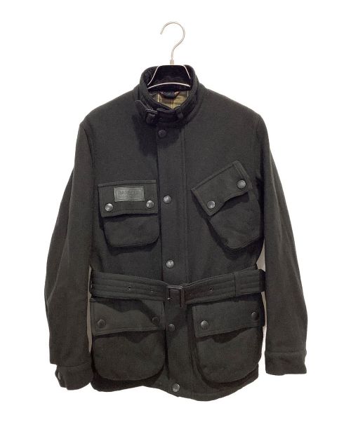 Barbour（バブアー）Barbour (バブアー) BEAMS F (ビームスエフ) SL International Jacket ウール ブラック サイズ:34の古着・服飾アイテム