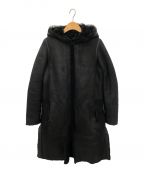 yves salomonイヴサロモン）の古着「Textured Shearling Coat」｜ブラック