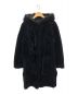 中古・古着 yves salomon (イヴサロモン) Textured Shearling Coat ブラック サイズ:36：36000円