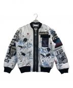 DIESELディーゼル）の古着「J-ENKA BOMBER JACKET」｜ホワイト