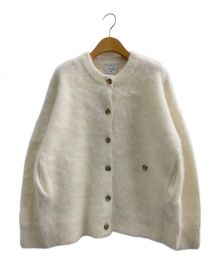 CLANE×広瀬すず（クラネ×ヒロセスズ）の古着「MOHAIR LOOSE KNIT CARDIGAN」｜ホワイト