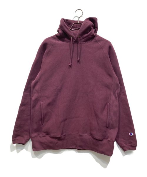 Champion REVERSE WEAVE（チャンピオン リバース ウィーブ）Champion REVERSE WEAVE JOURNAL STANDARD relume (ジャーナルスタンダード レリューム) RELUME PO HOODED SWEAT SHIRT ボルドー サイズ:Lの古着・服飾アイテム