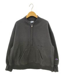 Champion×FRAMeWORK（チャンピオン×フレームワーク）の古着「ハーフZIPリバースウィーブ11.5oz」｜チャコールグレー