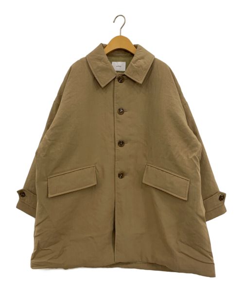 miffew（ミフュー）miffew (ミフュー) BAL COLLAR OVER DOWN COAT ベージュ サイズ:2の古着・服飾アイテム