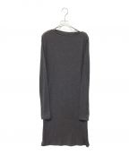 pasteripパセリ）の古着「One shoulder rib tunic　PSR107」｜グレー