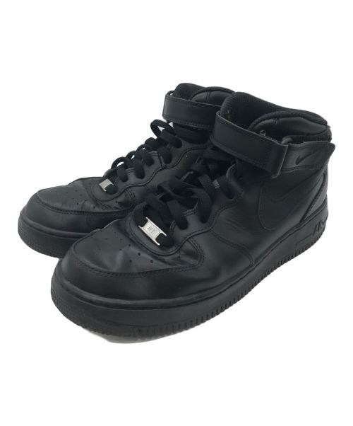 NIKE（ナイキ）NIKE (ナイキ) AIR FORCE 1 MID 07 ブラック サイズ:US9.5/UK8.5/EUR43/27.5cmの古着・服飾アイテム