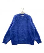 MAISON SPECIALメゾンスペシャル）の古着「Shaggy Knit Pullover（シャギーニットプルオーバー）」｜ブルー