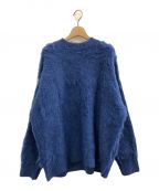 MAISON SPECIALメゾンスペシャル）の古着「Shaggy Knit Pullover」｜ブルー