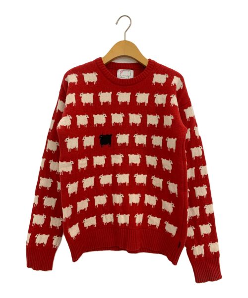 WARM&WONDERFUL（ウォーム&ワンダフル）WARM&WONDERFUL (ウォーム&ワンダフル) Diana Edition Cotton Sheep Sweater レッド サイズ:Mの古着・服飾アイテム