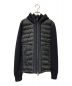 MONCLER（モンクレール）の古着「MAGLIONE TRICOT CARDIGAN マグリオントリコカーディガン ニット切替ダウンジャケット B20919413700」｜ネイビー×ブラック