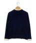 MACKINTOSH PHILOSOPHY (マッキントッシュフィロソフィー) Cleric Collar Knit ロングスリーブプルオーバー ネイビー サイズ:38：7000円