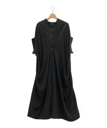 OTO.HA（オトハ）の古着「Multi-way tuck dress」｜ブラック