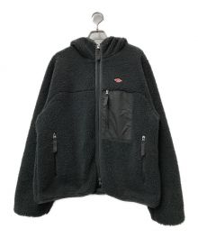 DANTON（ダントン）の古着「Hooded Boa Fleece Jacket」｜グレー