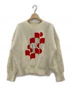 ISABEL MARANT ETOILEイザベルマランエトワール）の古着「Marceau Sweater Red Print」｜アイボリー