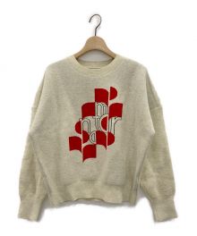 ISABEL MARANT ETOILE（イザベルマランエトワール）の古着「Marceau Sweater Red Print」｜アイボリー